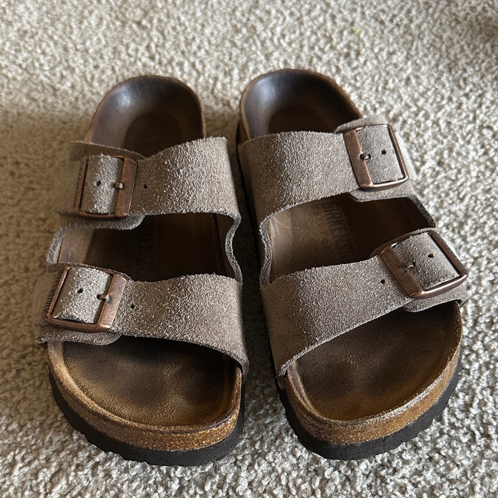 Birkenstock Kids Tan Sandals - Picture 3 of 12